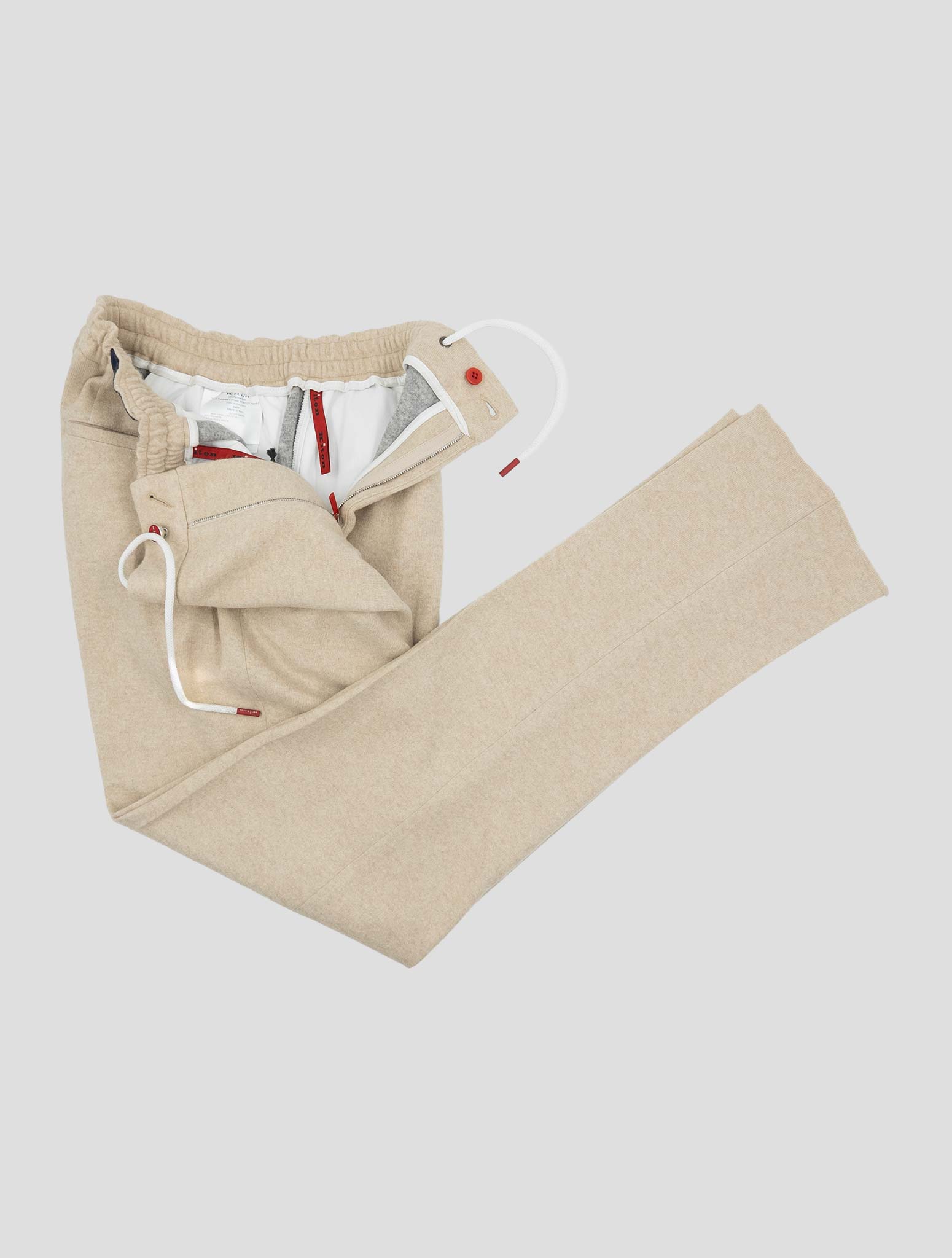 Kiton Beige Cashmere Pa Pants