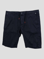 Kiton Blue Linen Cotton Ea Short Pants