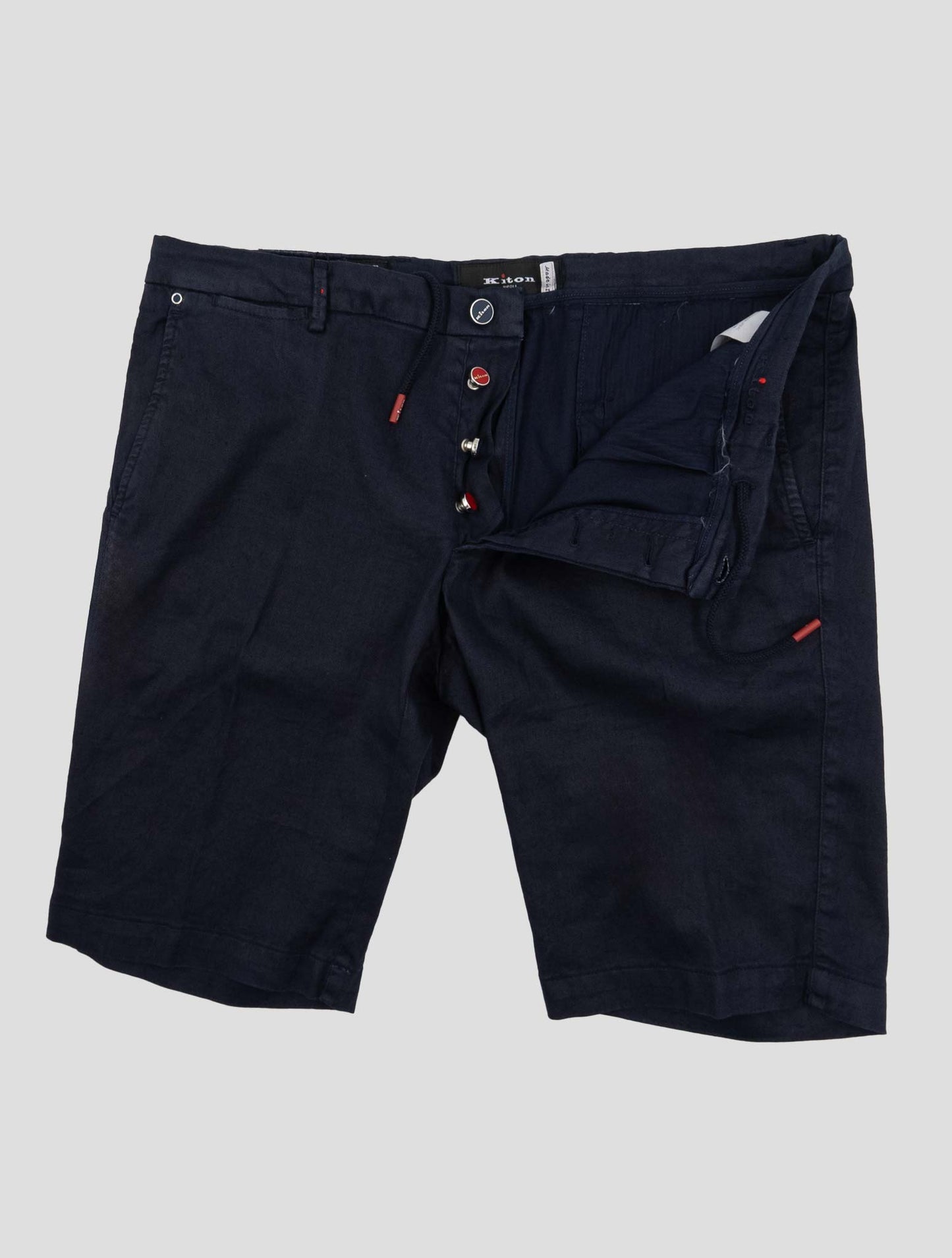 Kiton Blue Linen Cotton Ea Short Pants