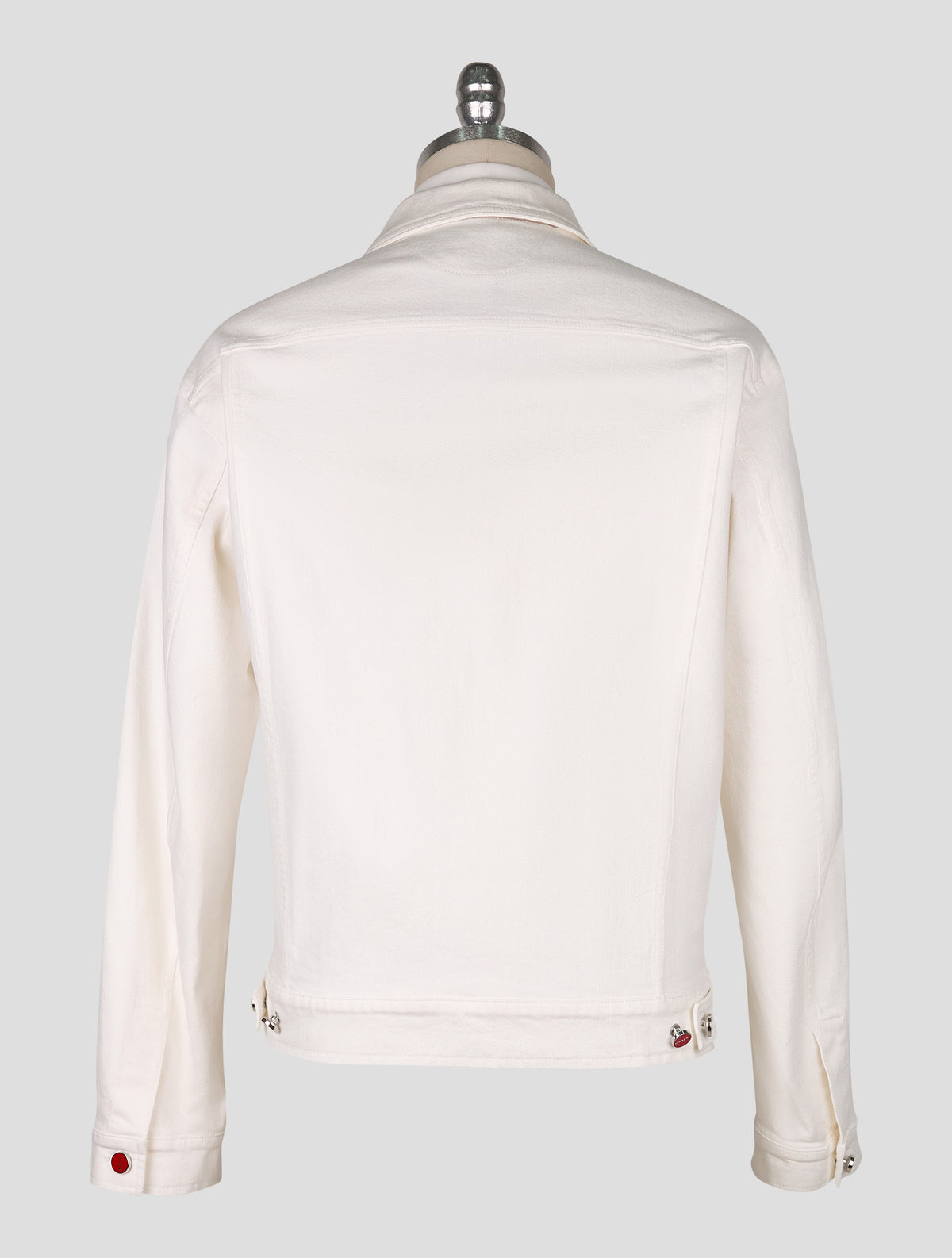 Kiton White Cotton Ea Coat