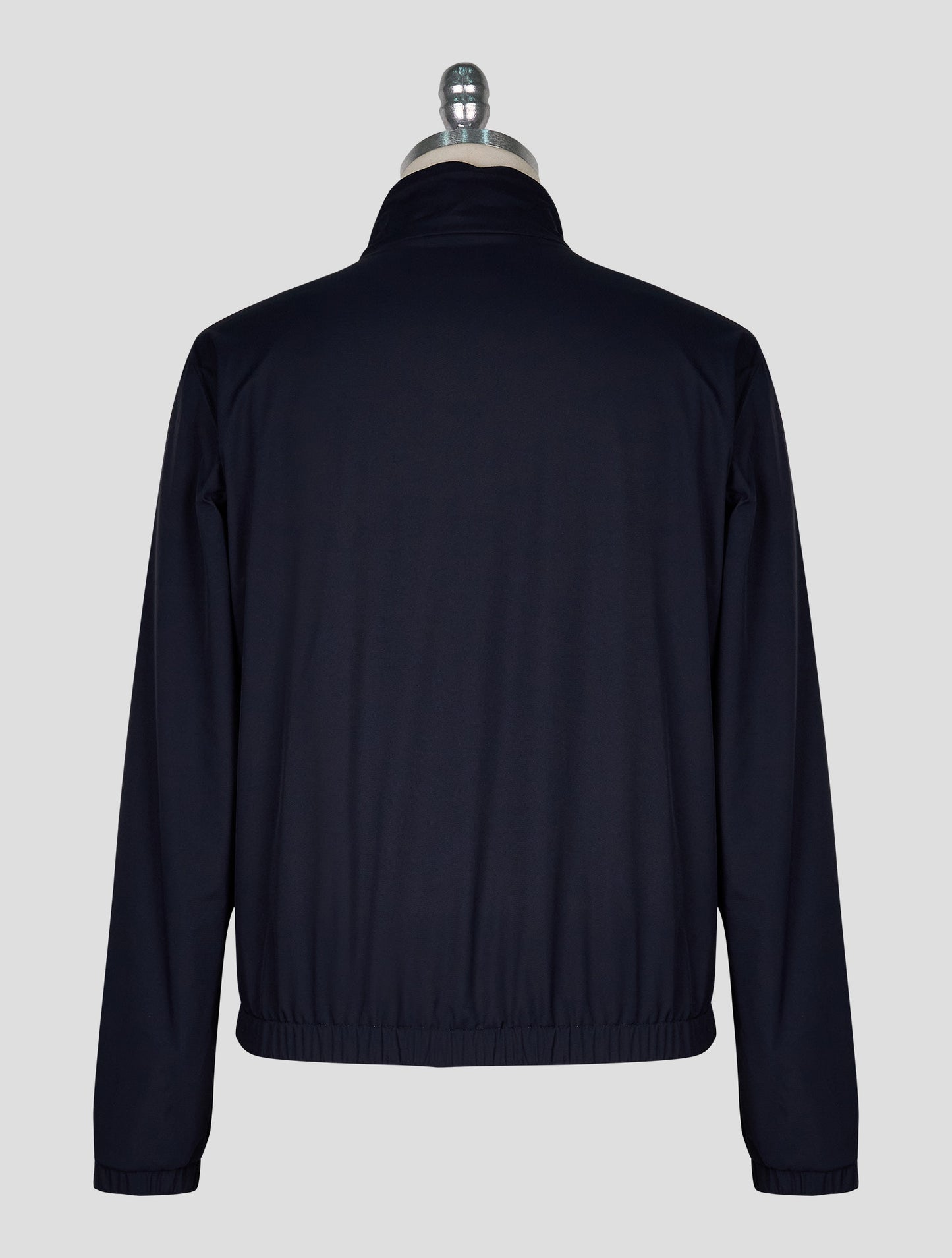 Kiton Blue Gray Pl Viscose Ea Reverse Coat