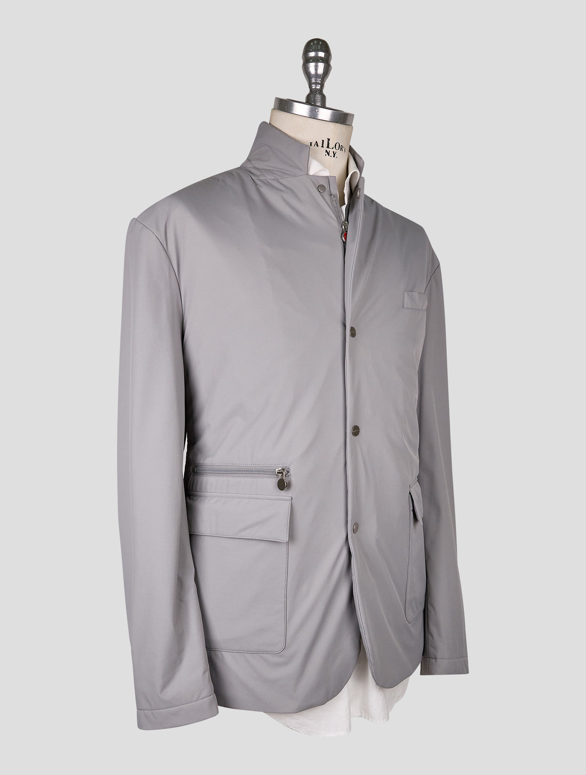 Kiton Gray Pl Coat