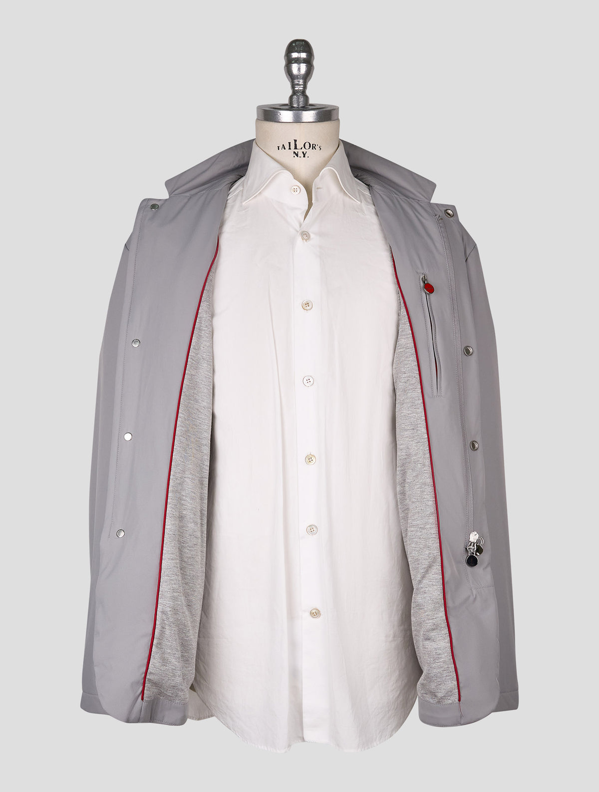 Kiton Gray Pl Coat