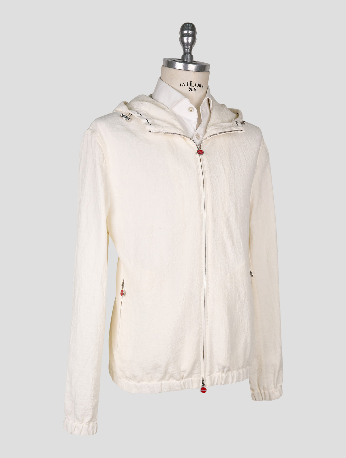 Kiton White Linen Coat