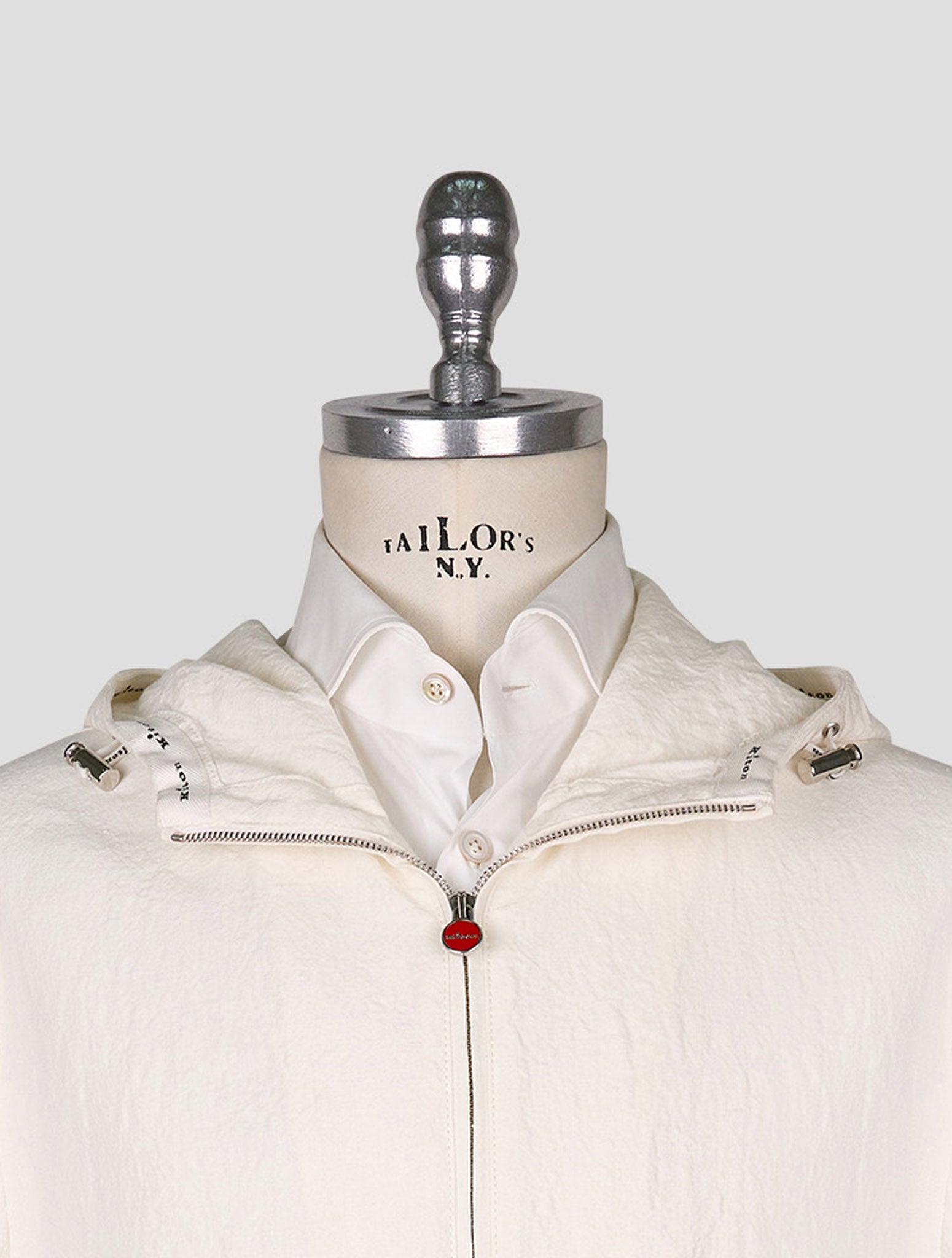 Kiton White Linen Coat
