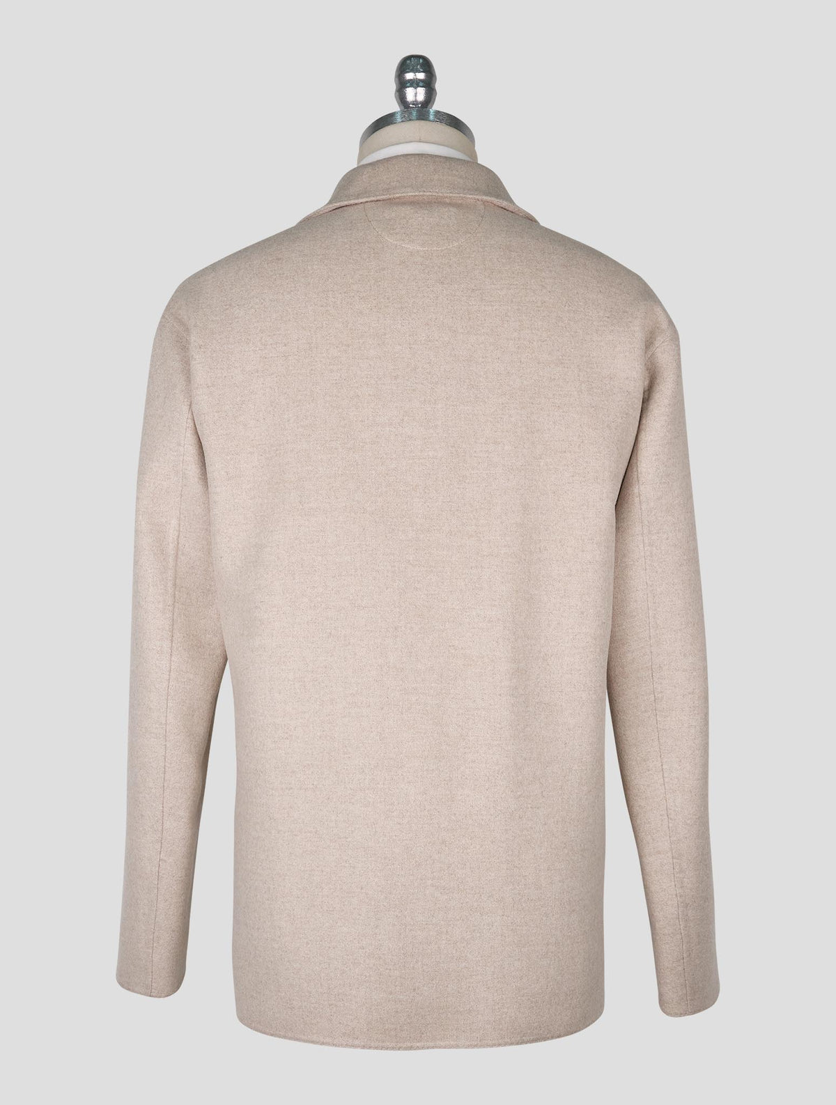 Kiton Beige Wool Cashmere Coat