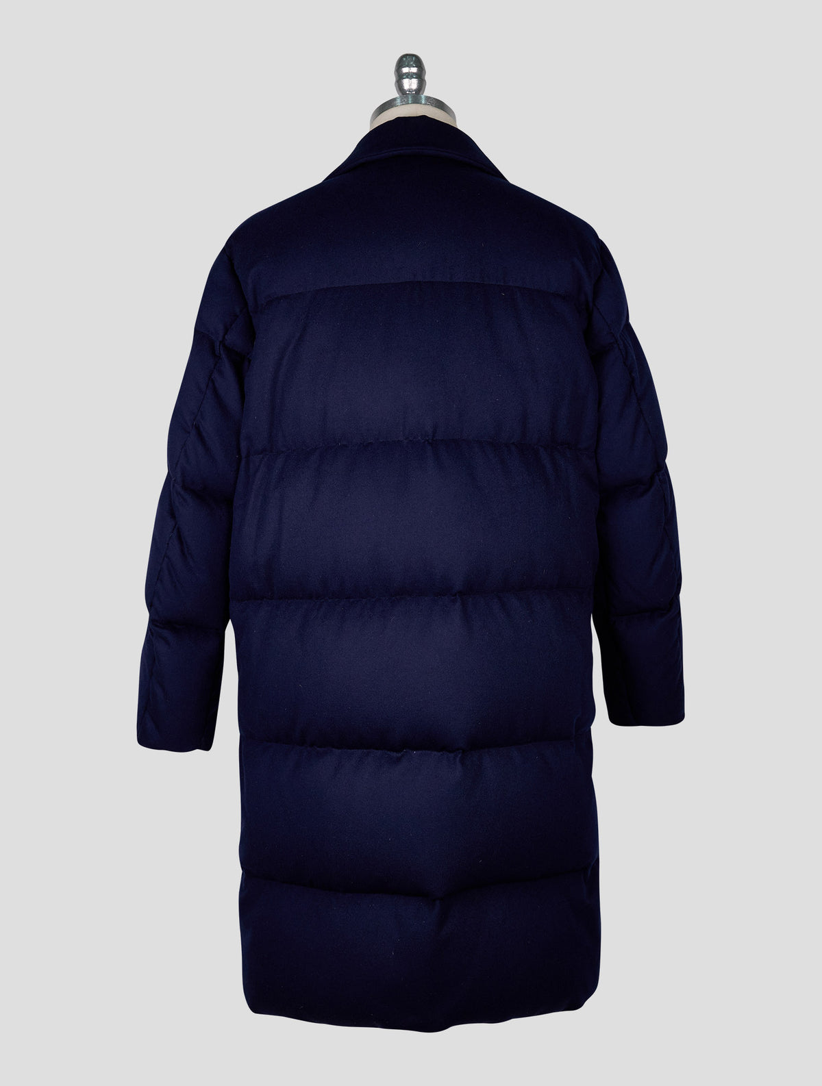 Kiton Blue Cashmere Ea Overcoat