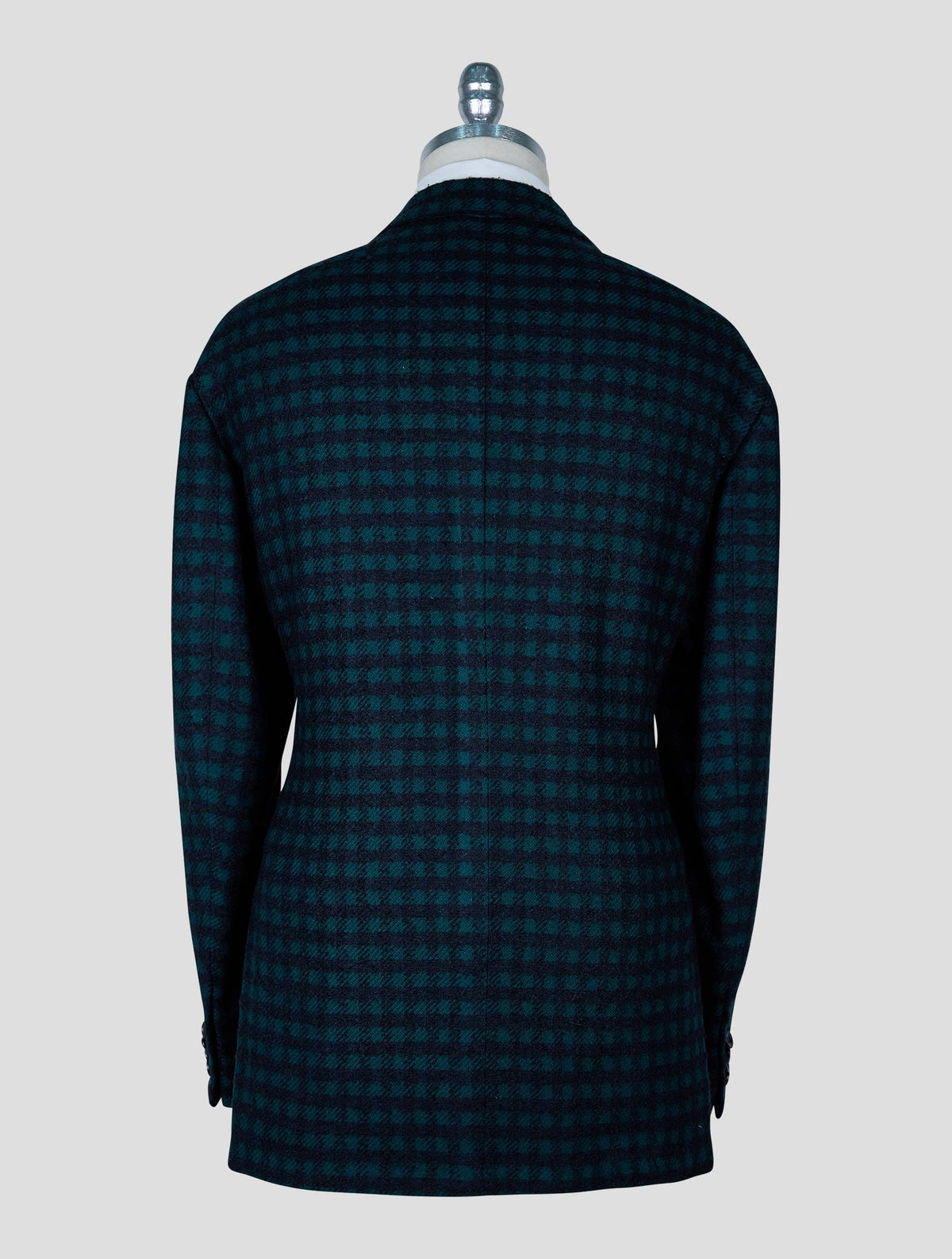 Kiton Green Blue Cashmere Silk Blazer