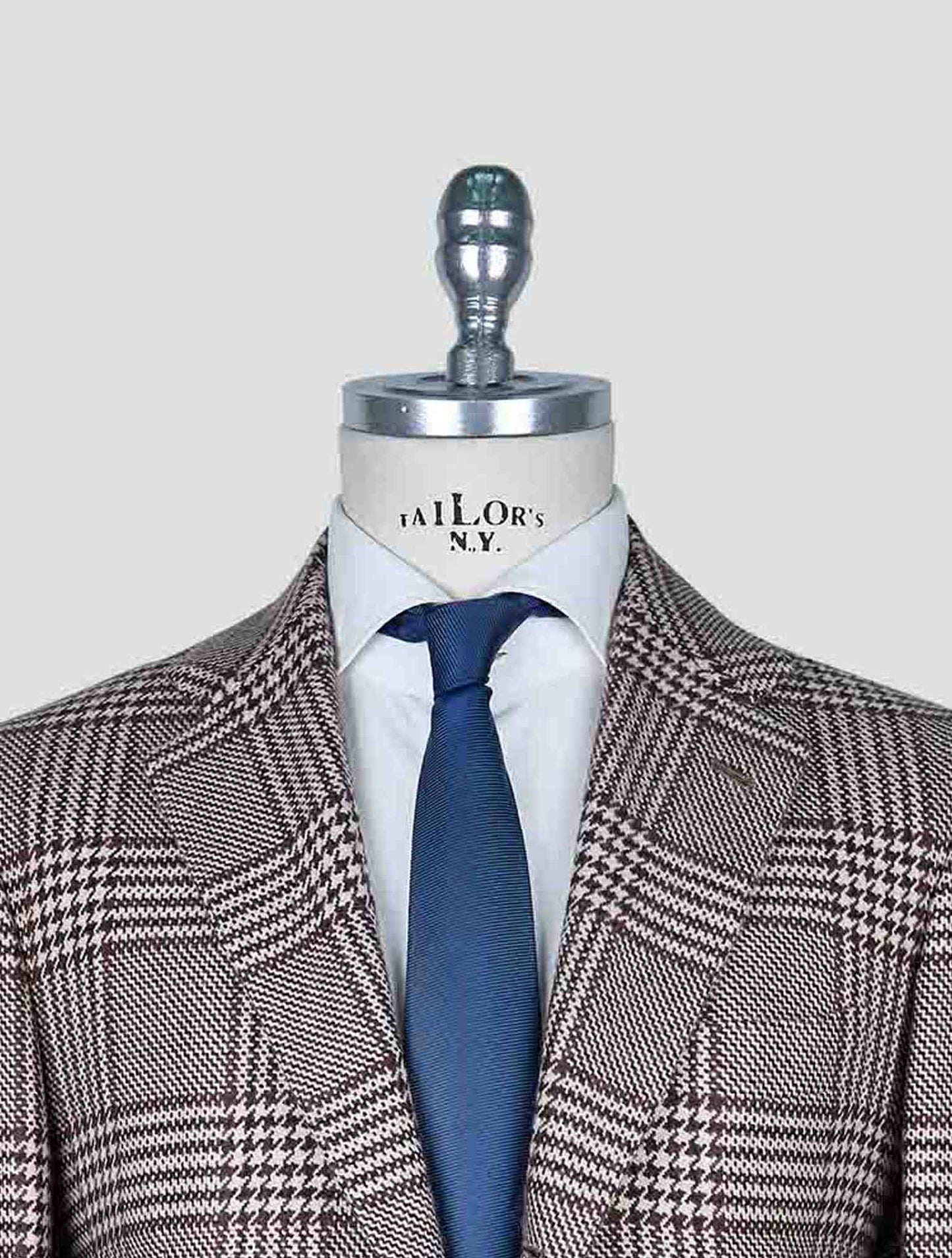 Kiton Brown White Cashmere Blazer