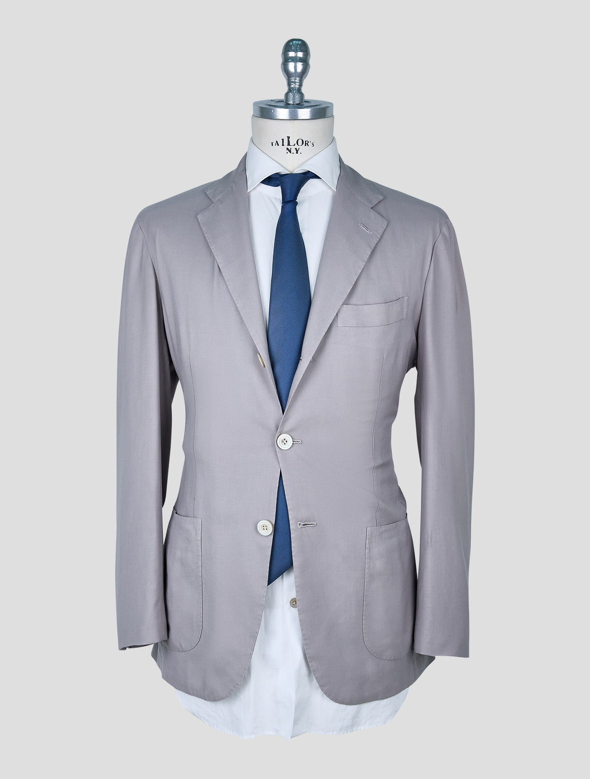 Kiton Gray Cashmere Blazer