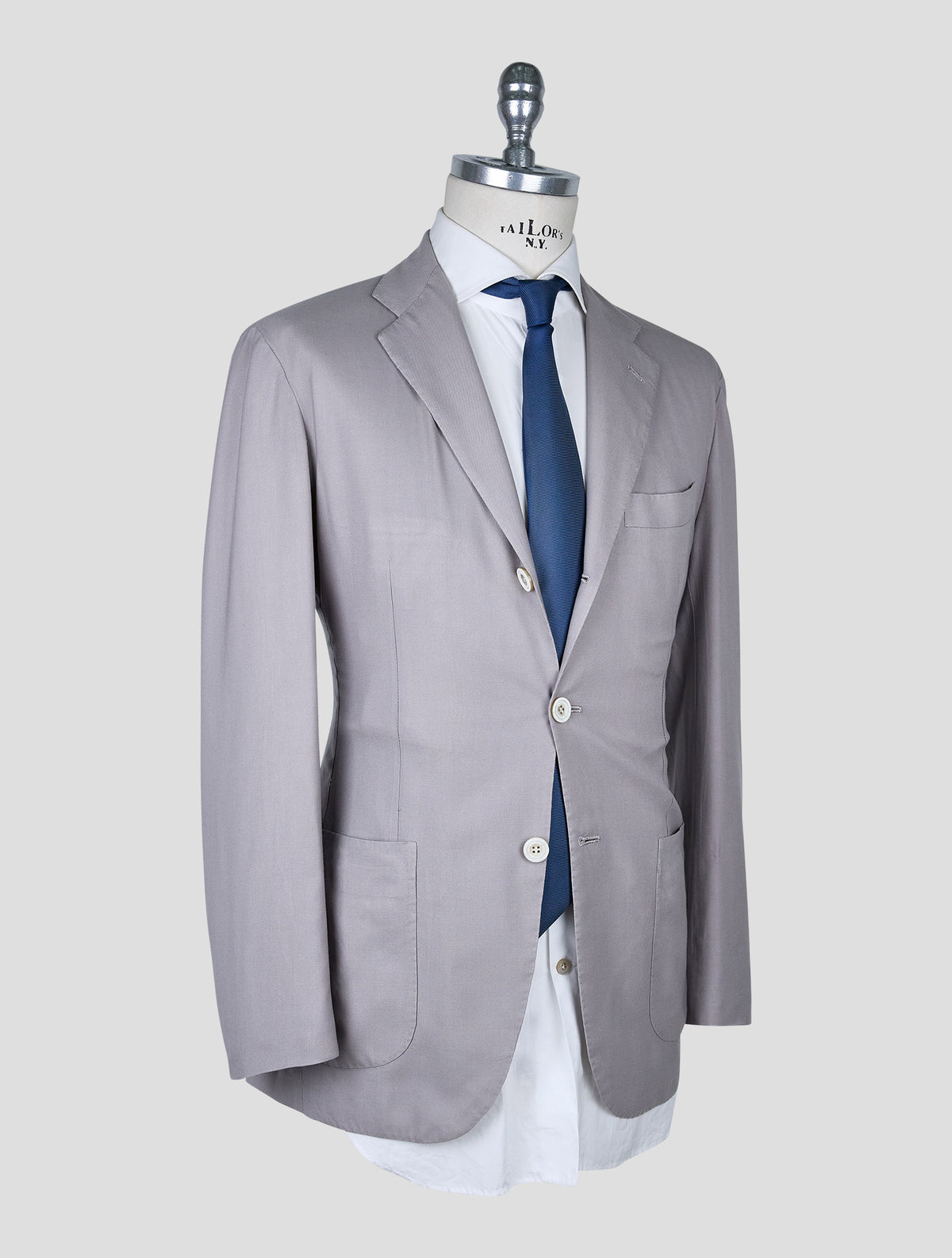 Kiton Gray Cashmere Blazer