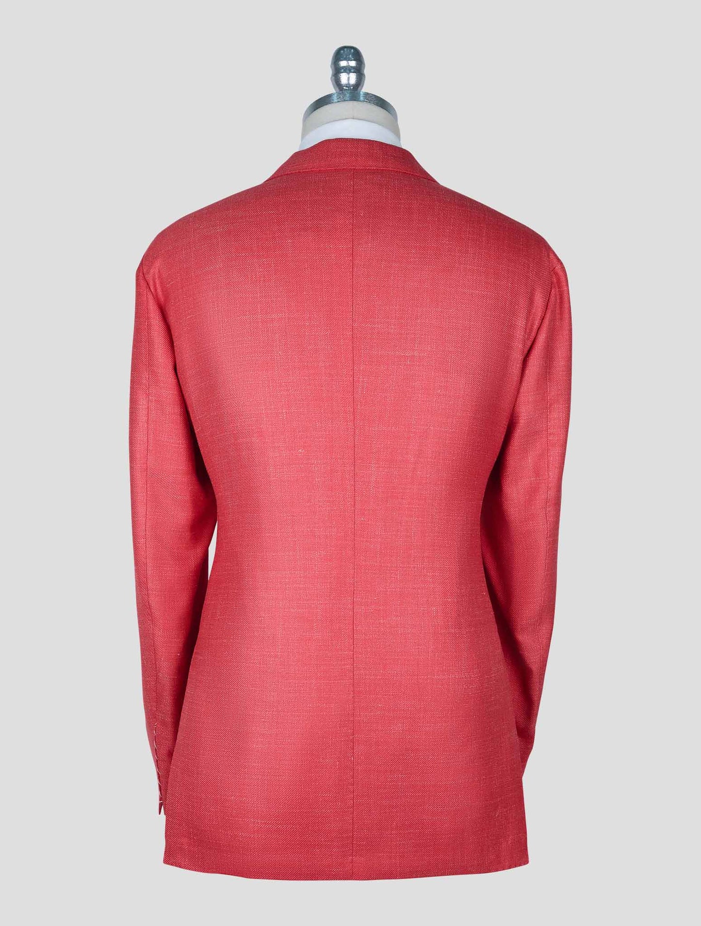 Kiton Red Cashmere Silk Linen Blazer