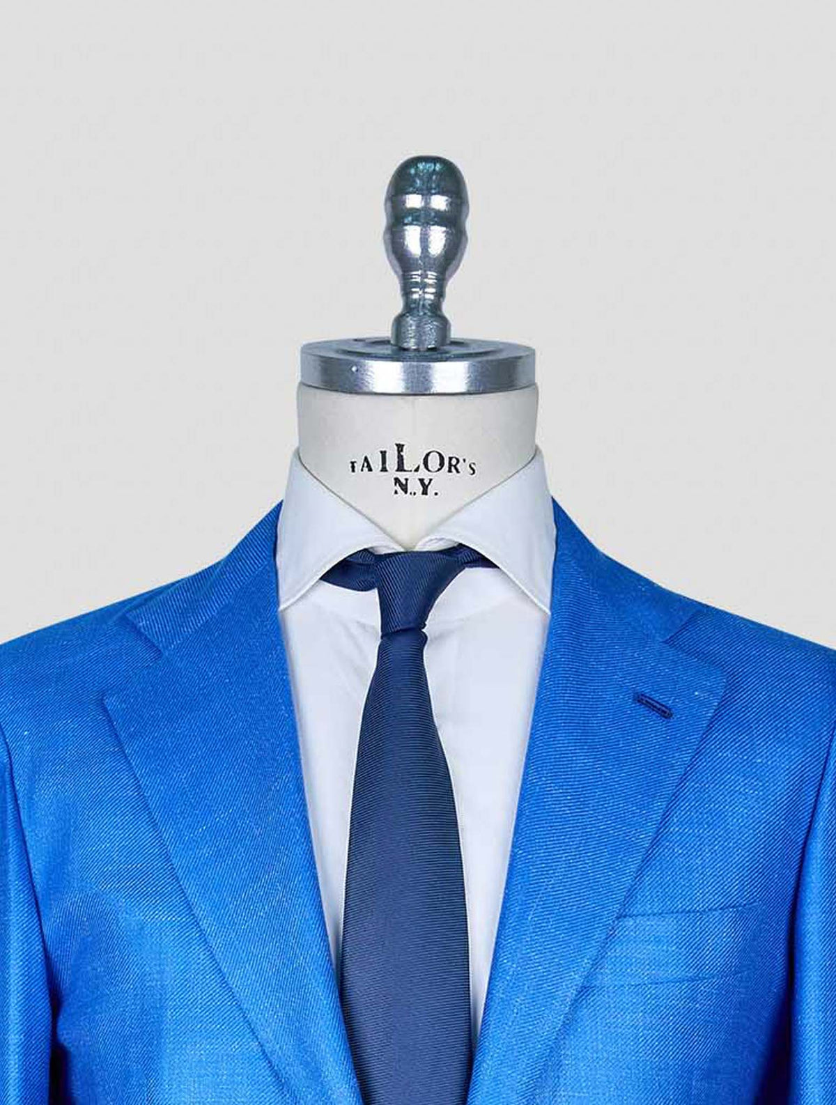 Kiton Blue Cashmere Silk Linen Blazer