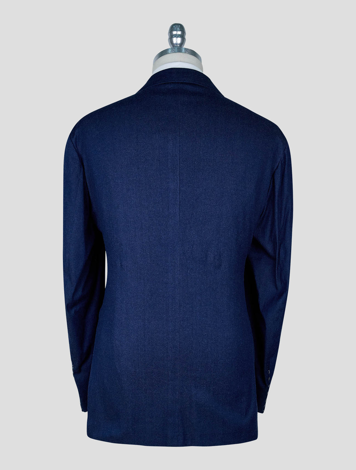 Kiton Blue Cotton Ea Suit