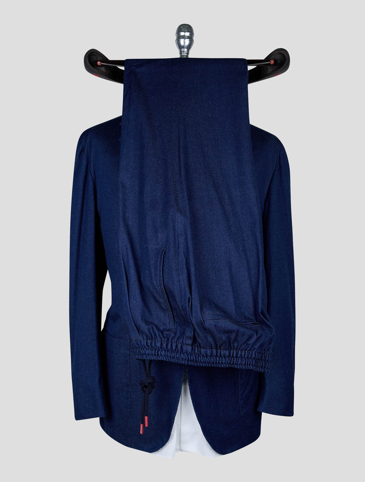 Kiton Blue Cotton Ea Suit