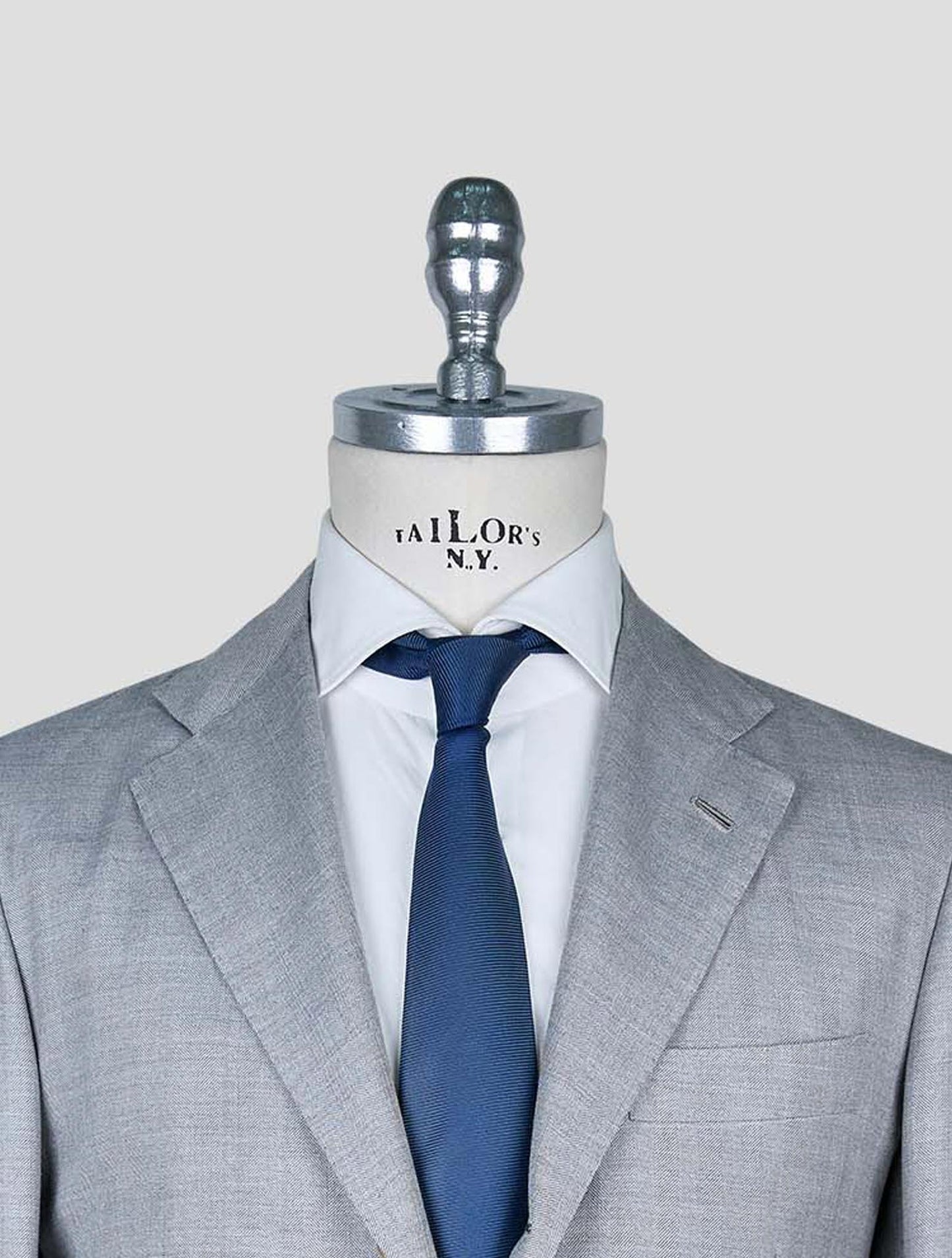 Kiton Gray Cashmere Silk Linen Suit