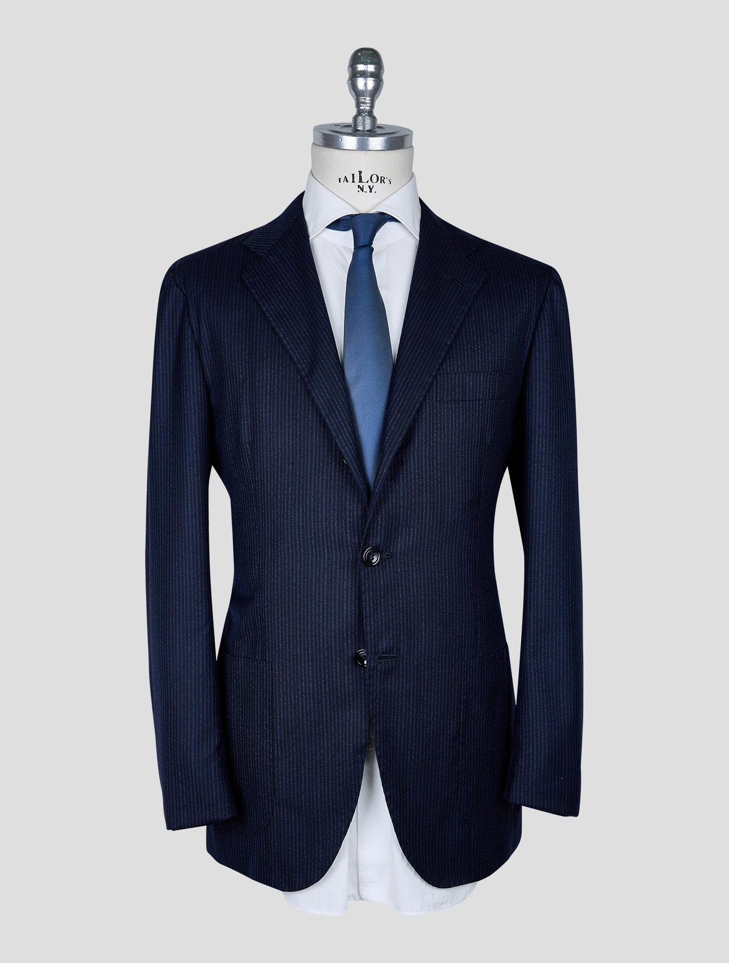 Kiton Blue Cashmere Suit
