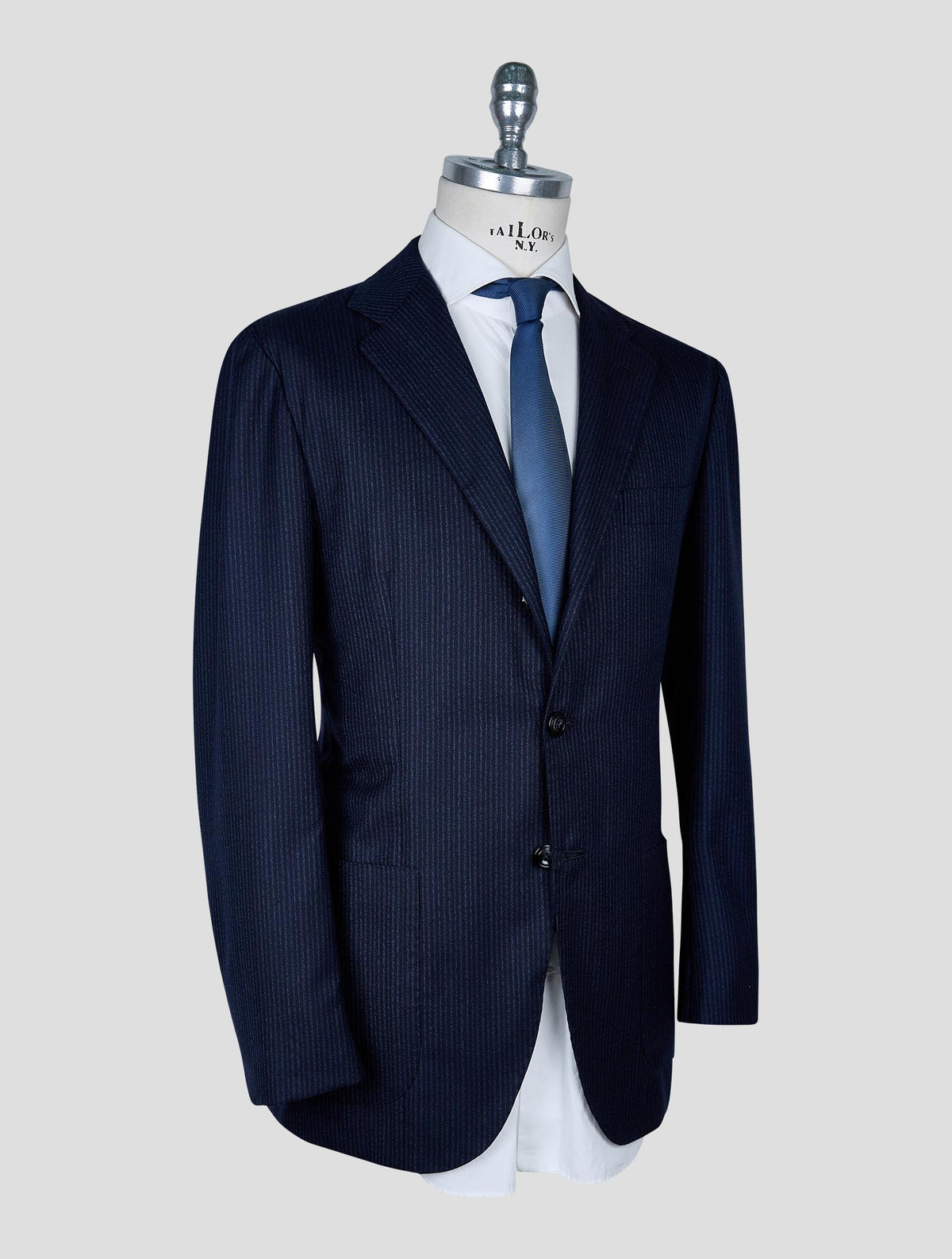 Kiton Blue Cashmere Suit