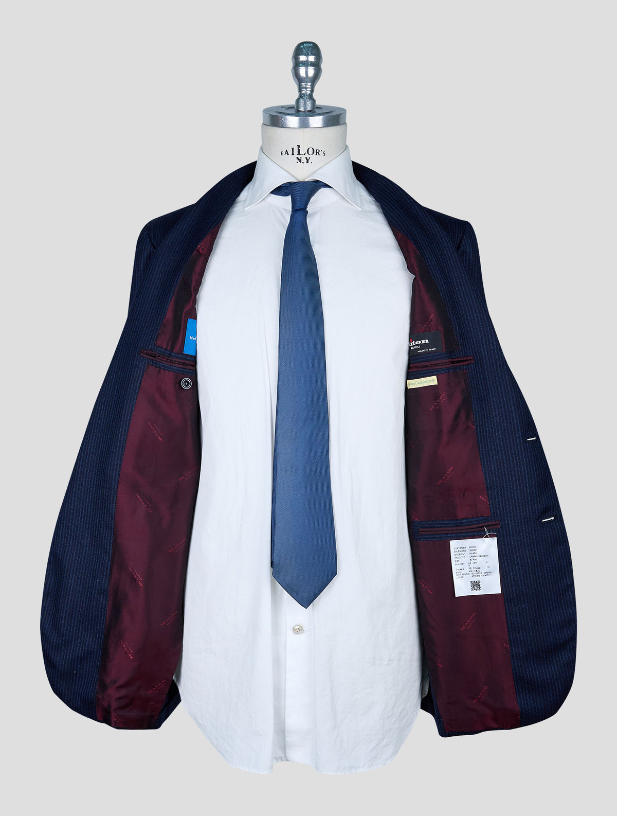 Kiton Blue Cashmere Suit