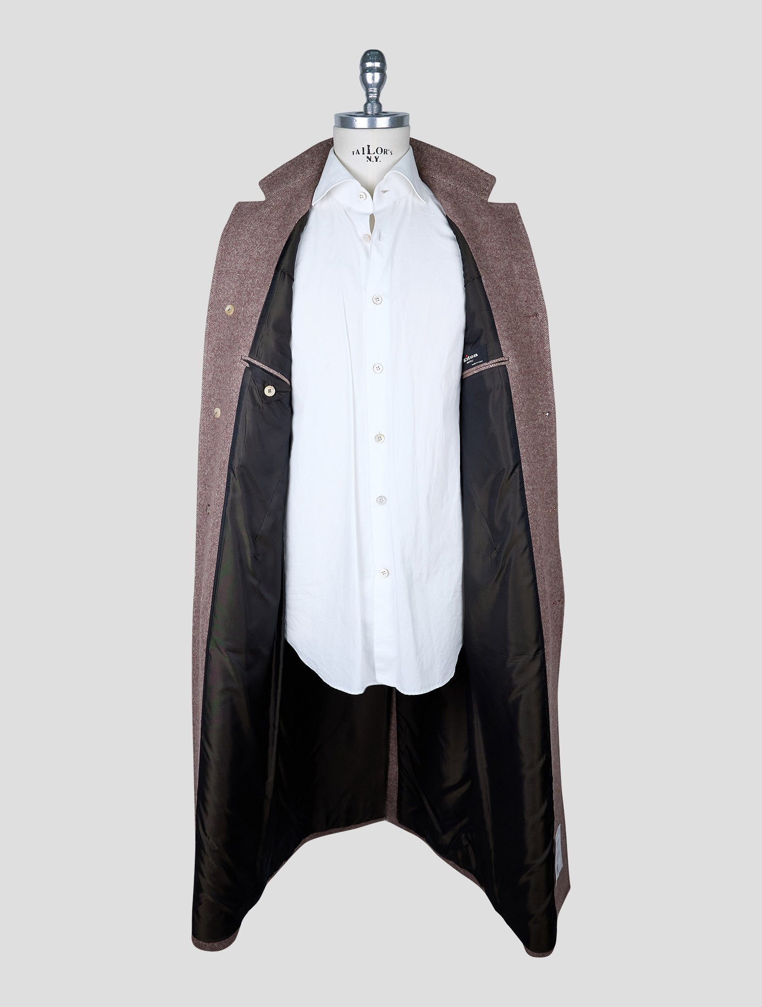 Kiton Brown Cashmere Overcoat