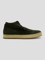 Kiton Green Leather Suede Boots