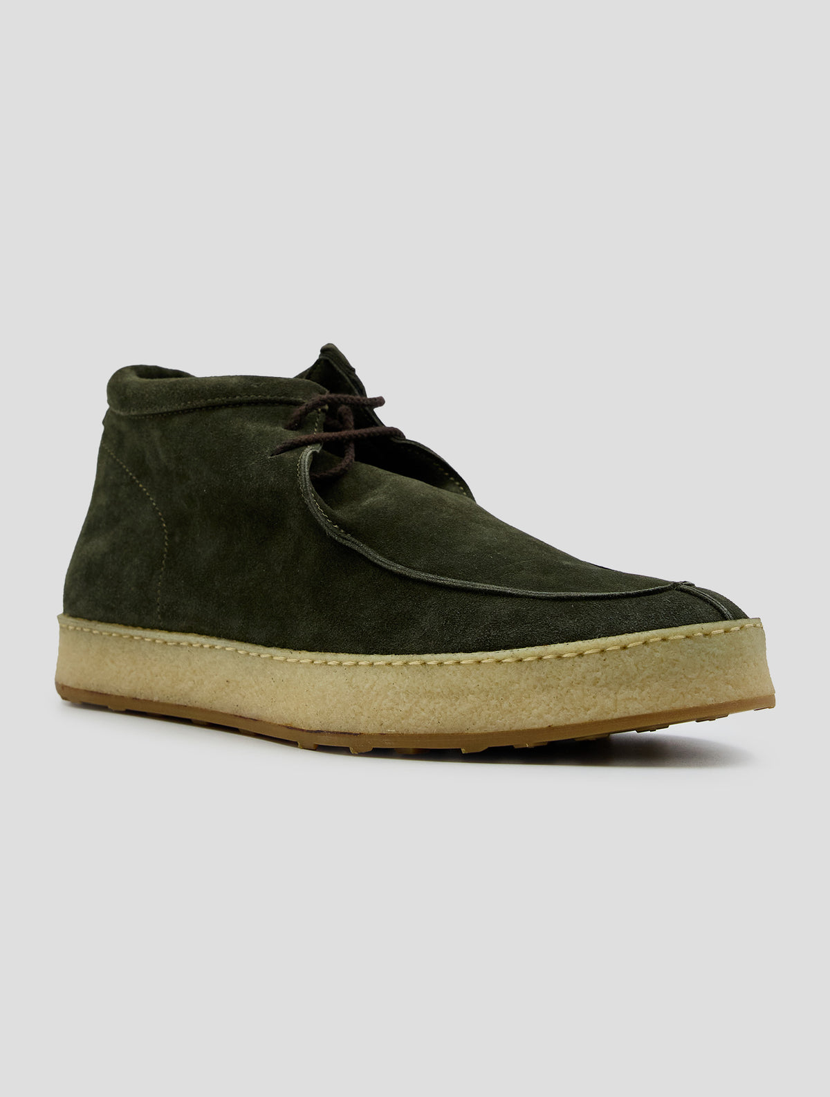 Kiton Green Leather Suede Boots
