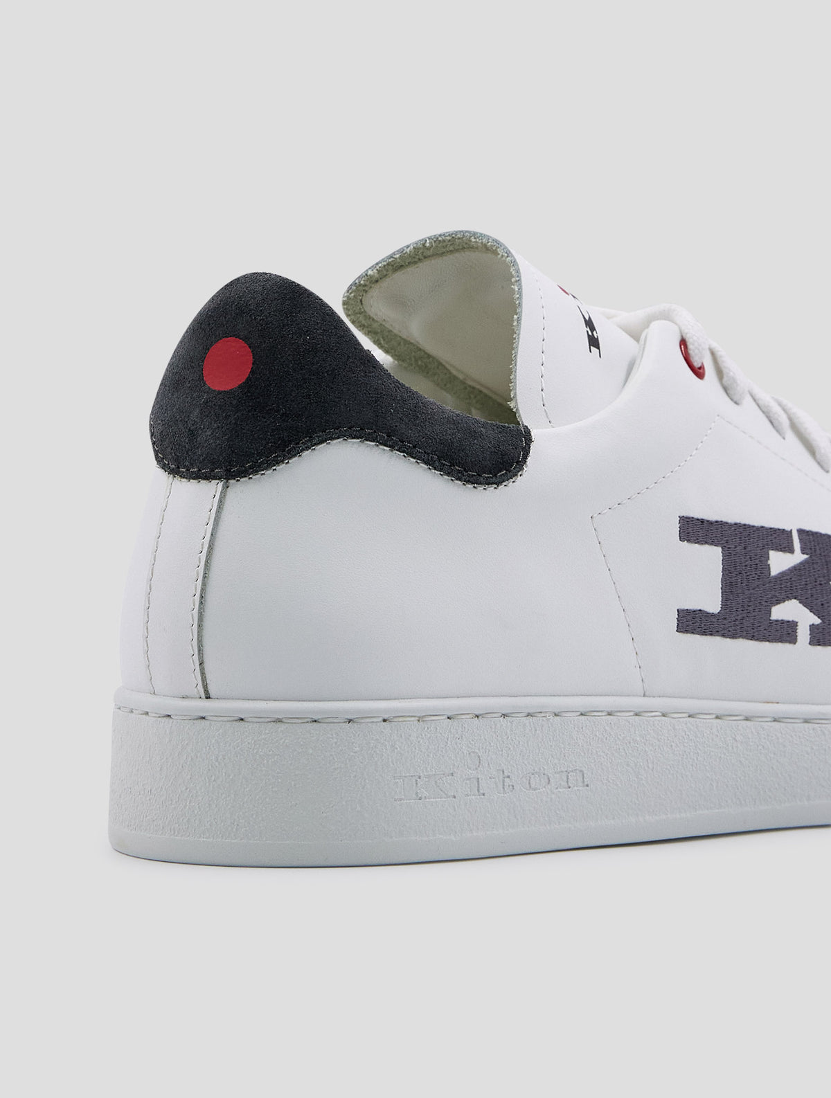 Kiton White Leather Sneakers