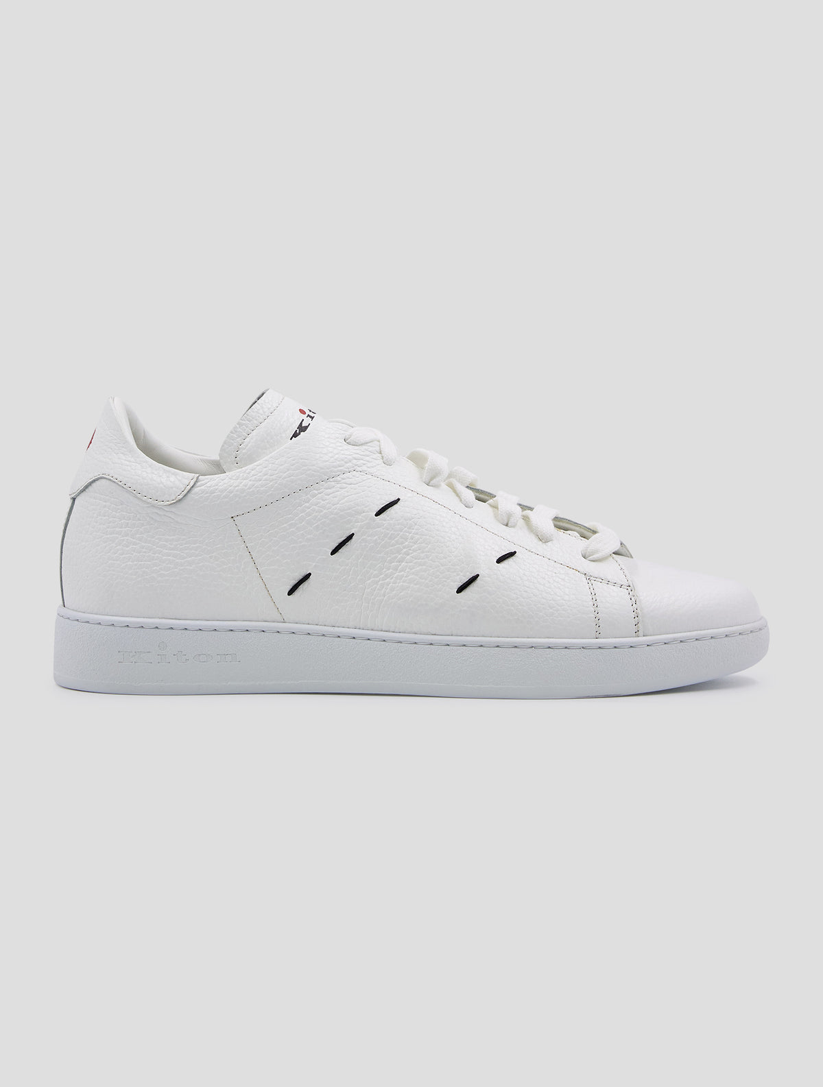 Kiton White Leather Sneakers