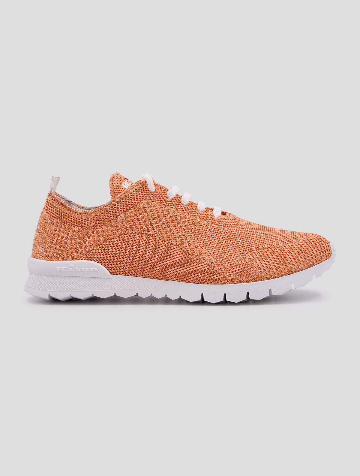 Kiton Orange Cotton Ea Sneakers