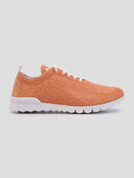 Kiton Orange Cotton Ea Sneakers