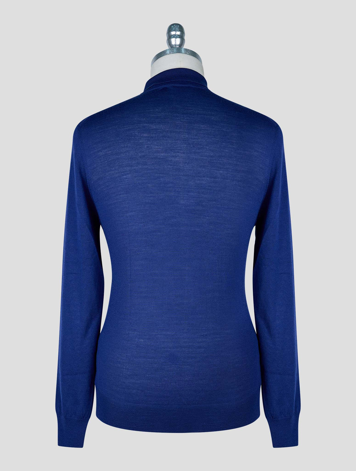 Kiton Blue Wool Sweater Polo