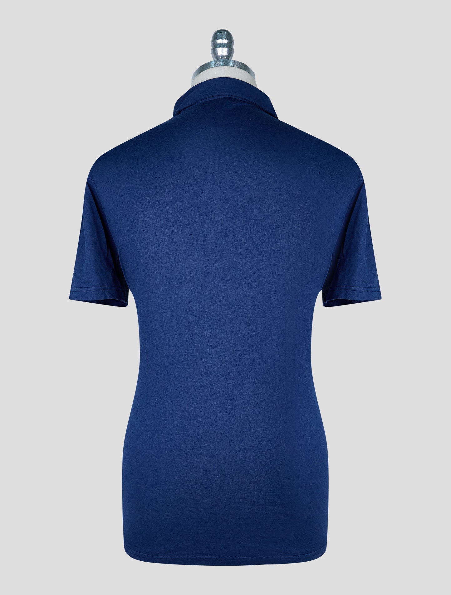 Kiton Blue Cotton Cashmere  Polo