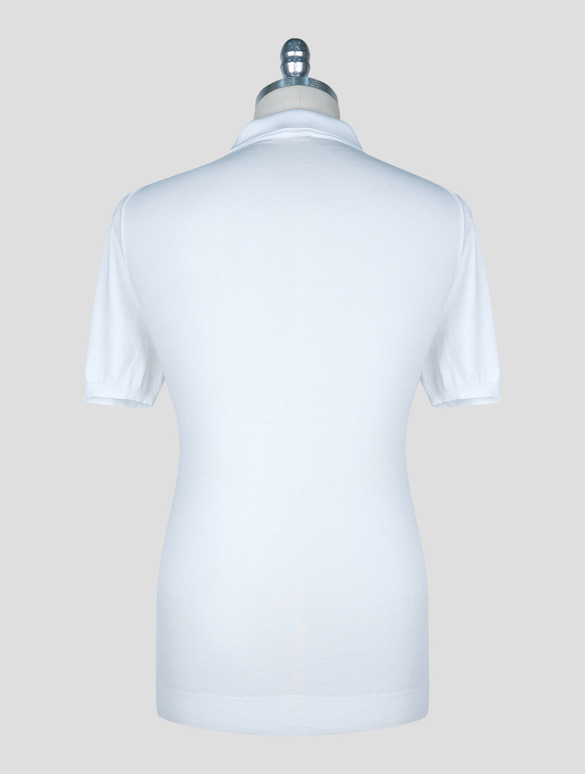 Kiton White Cotton Polo