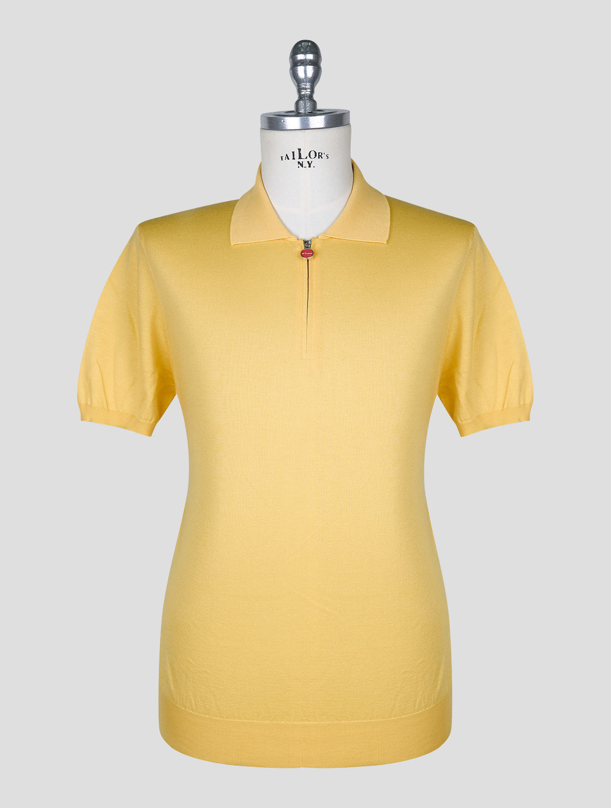 Kiton Yellow Cotton Polo