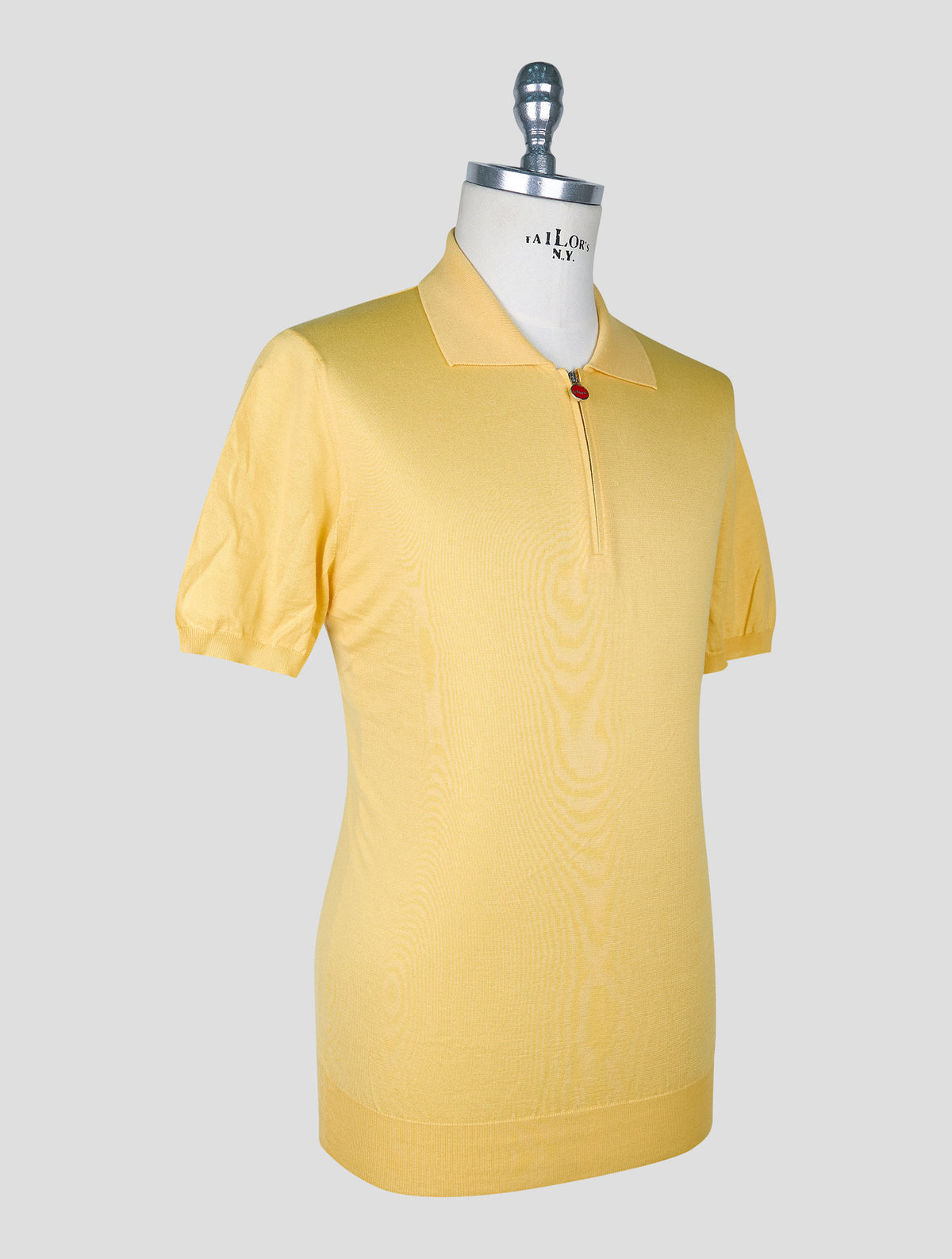 Kiton Yellow Cotton Polo