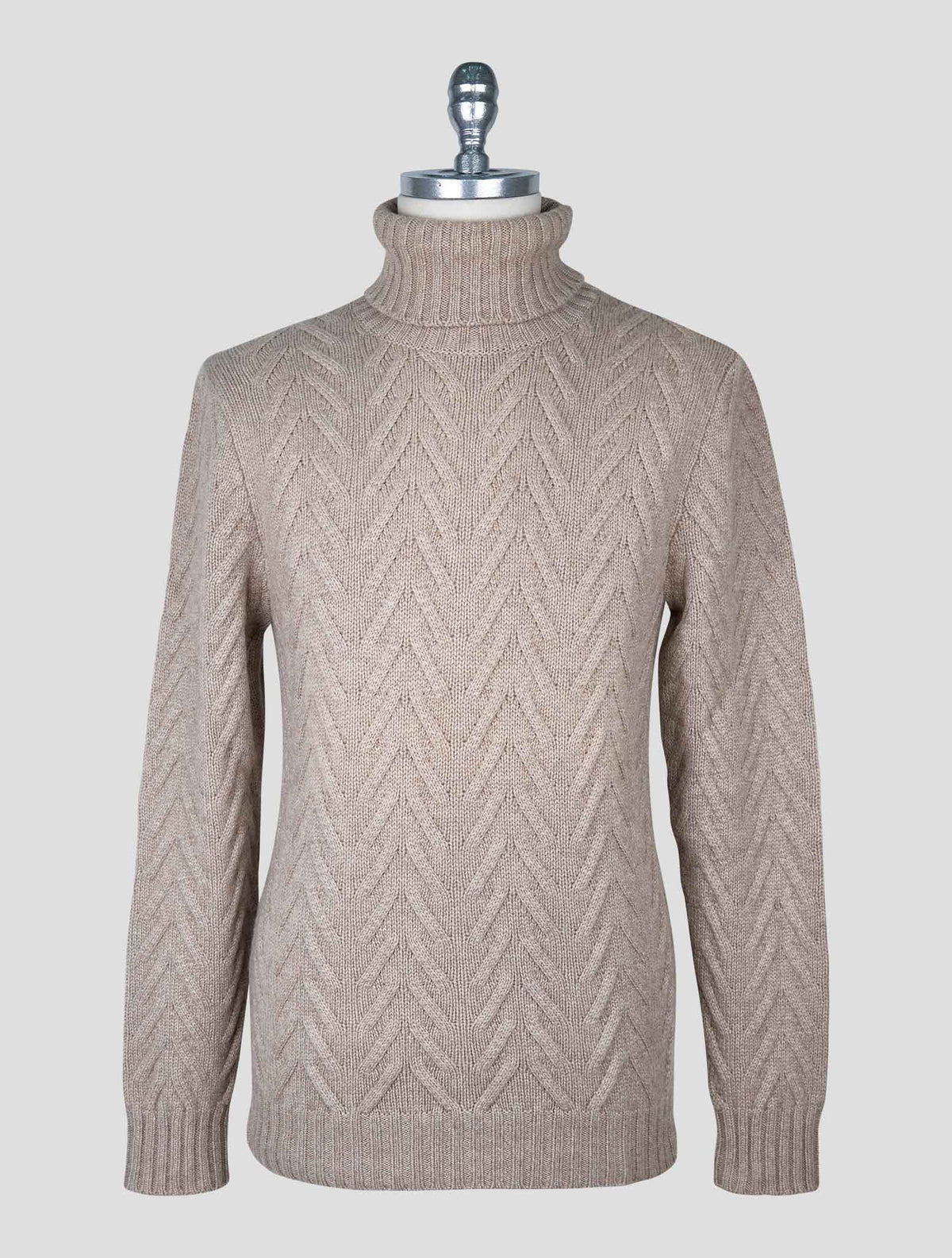 Kiton Brown Cashmere Sweater Turtleneck