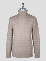 Kiton Brown Cashmere Sweater Turtleneck
