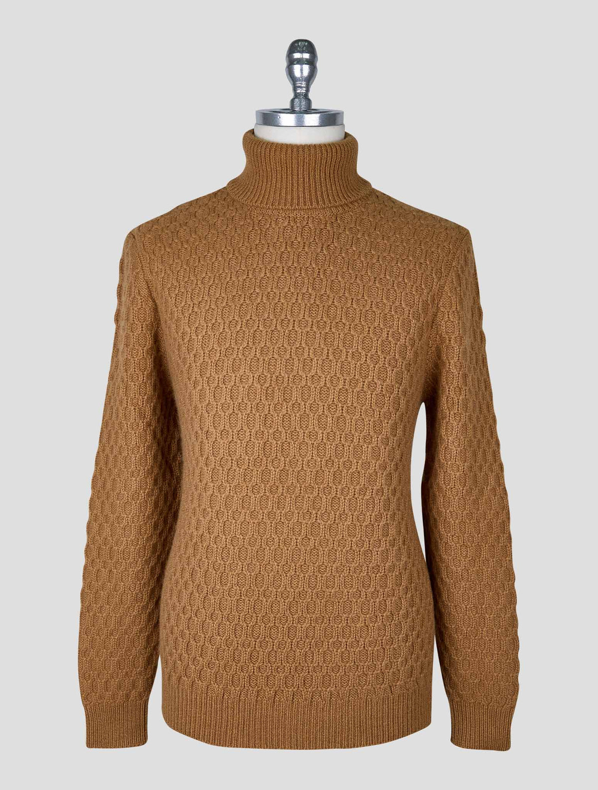 Kiton Brown Cashmere Sweater Turtleneck