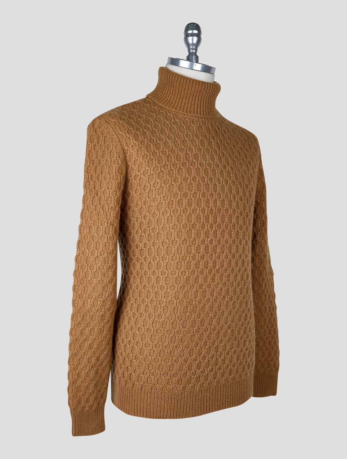 Kiton Brown Cashmere Sweater Turtleneck