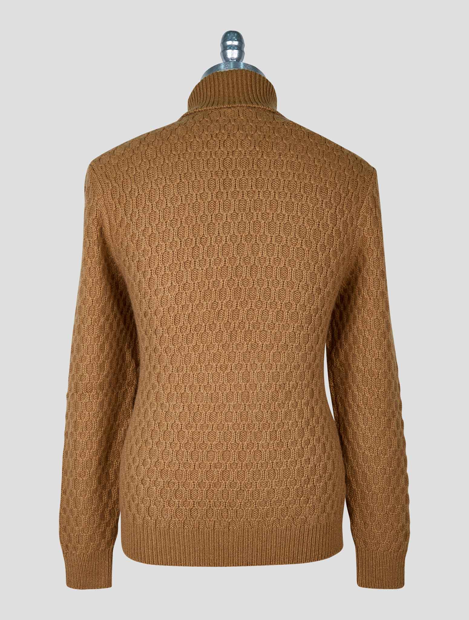 Kiton Brown Cashmere Sweater Turtleneck