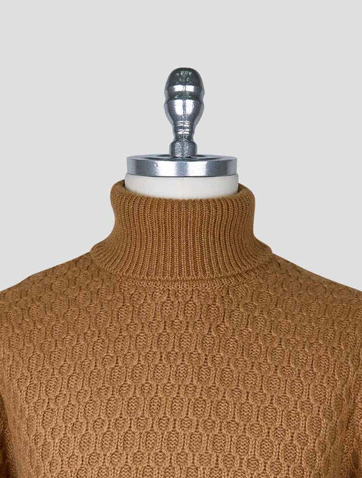 Kiton Brown Cashmere Sweater Turtleneck
