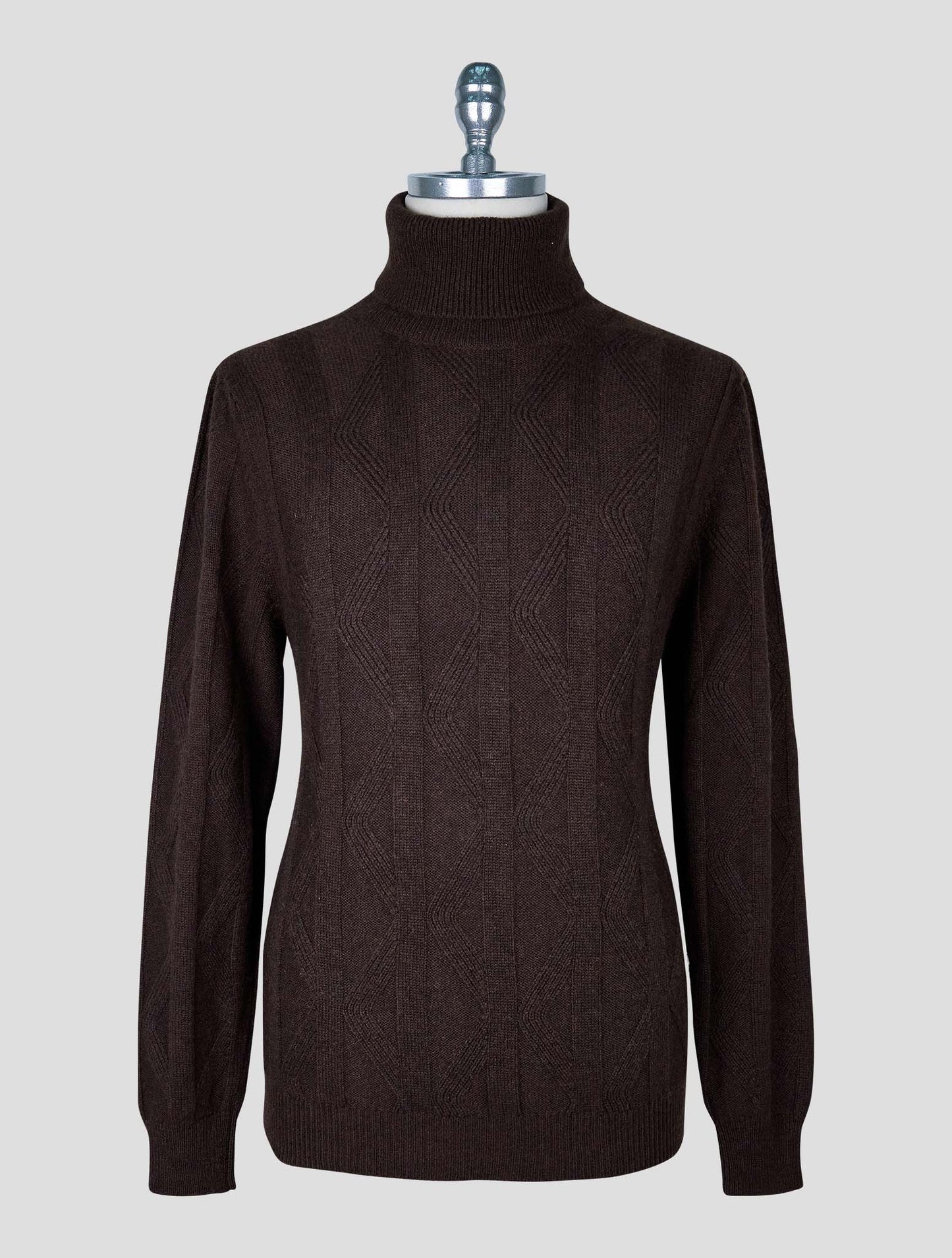 Kiton Brown Cashmere Sweater Turtleneck