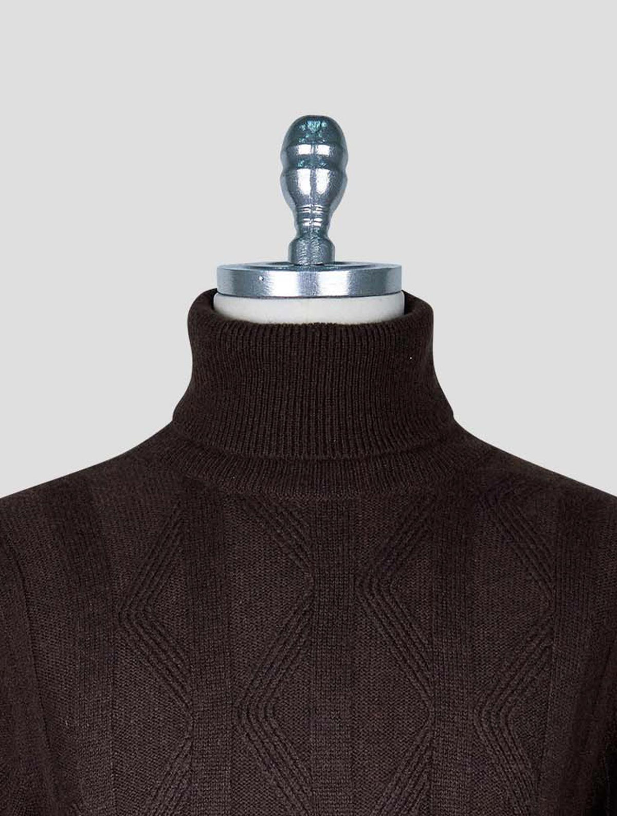 Kiton Brown Cashmere Sweater Turtleneck