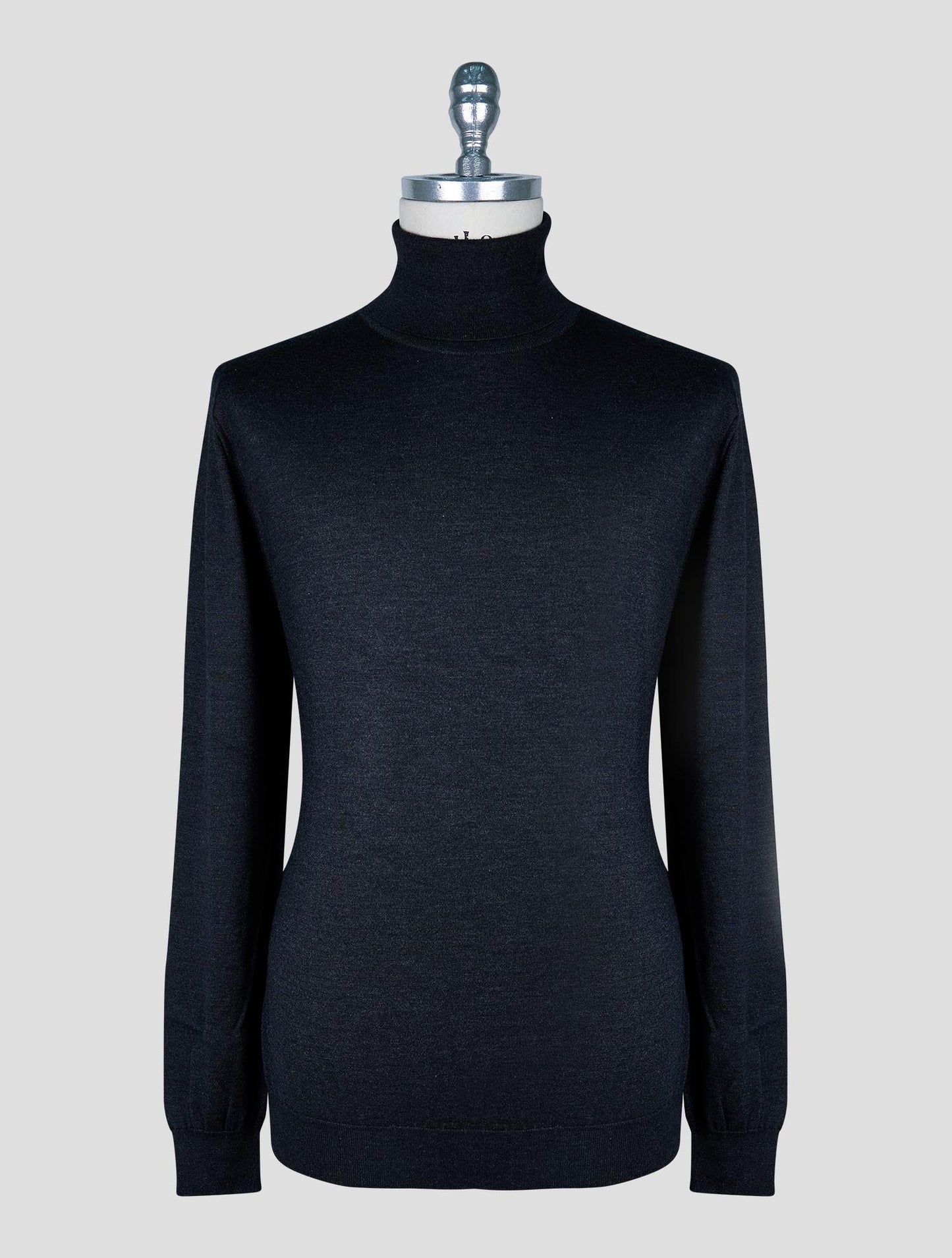 Kiton Dark Gray Cashmere Silk Sweater Turtleneck