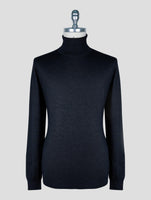 Kiton Dark Gray Cashmere Silk Sweater Turtleneck