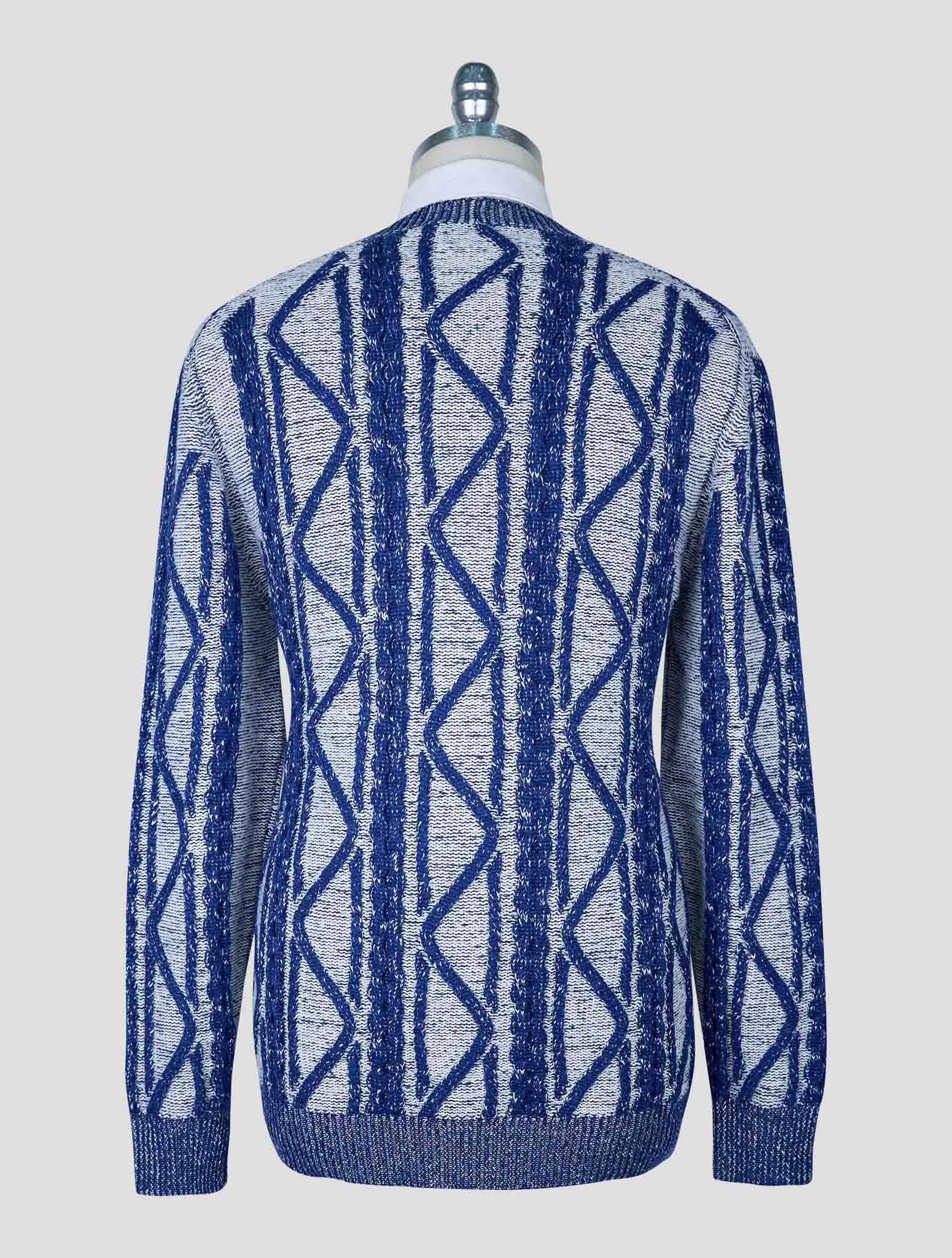 Kiton Blue Gray Cashmere Cardigan