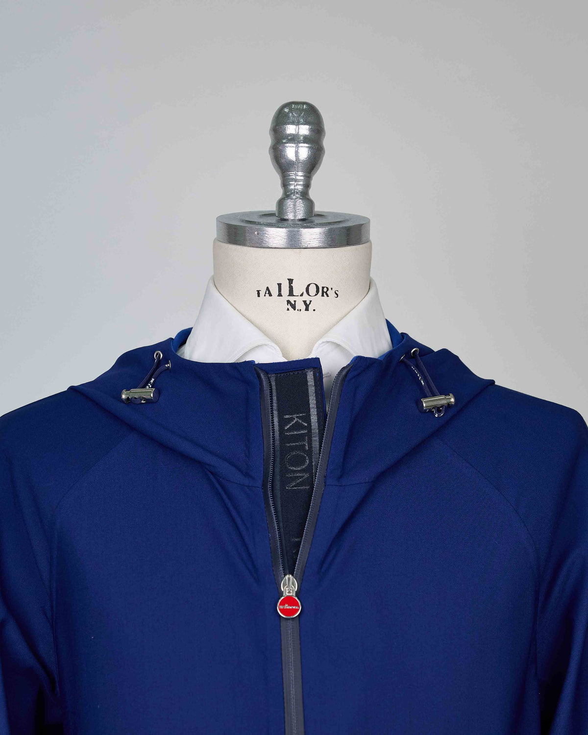 Kiton Blue Pa Wool Ea Silk Coat