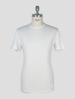 Kiton White Cotton Cashmere T-Shirt