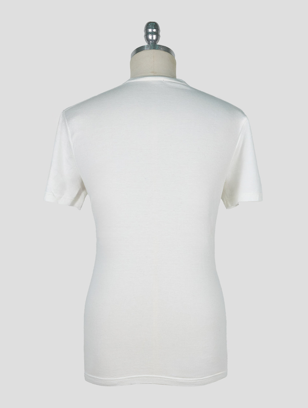 Kiton White Cotton Cashmere T-Shirt