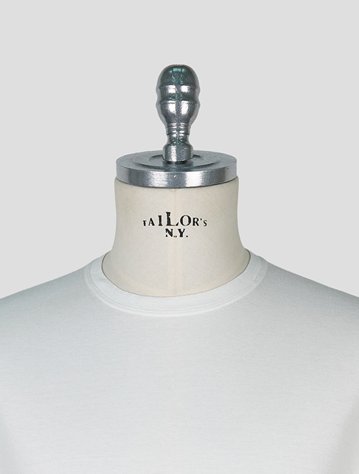 Kiton White Cotton Cashmere T-Shirt